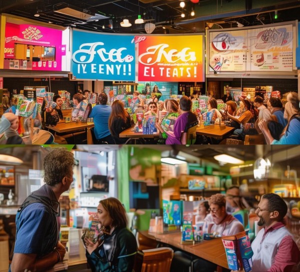 餐饮营销方案，免费送，吸引顾客！